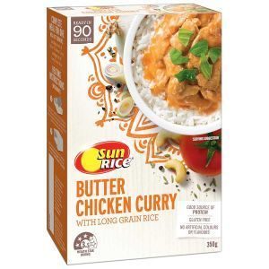 Sunrice Prepared Meal Butter Chicken Curry & Rice