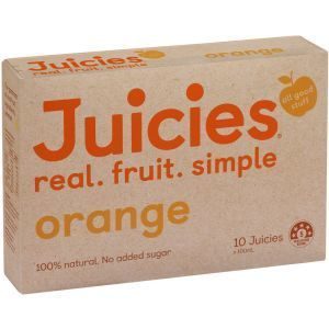 Tasman Bay Juicies Ice Blocks Orange Fruit Juice Bar