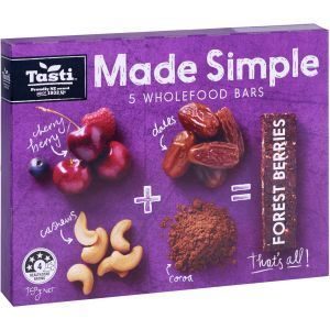 Tasti Made Simple Muesli Bars Forest Berry 150g