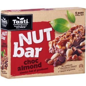 Tasti Nut Bar Choc Almond 210g