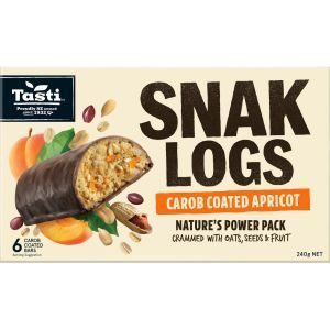 Tasti Snak Log Snack Log Carob Apricot 240g