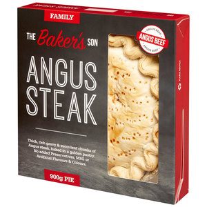The Bakers Son Fresh Family Pie Angus Steak