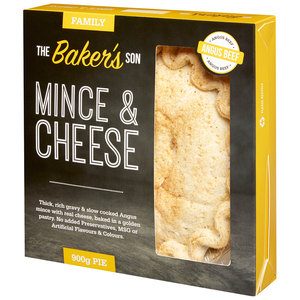 The Bakers Son Fresh Family Pie Mince & Cheese