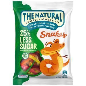 The Natural Confectionery Co Sweets Snakes Reduced Sugar