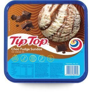 Tip Top Ice Cream Choc Fudge Sundae