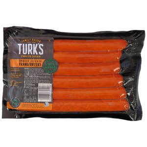 Turks Free Range Frankfurters Chicken 450g