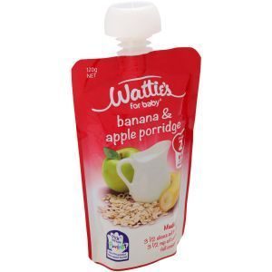 Watties Stage 2 Baby Food Banana & Apple Porridge