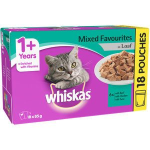 Whiskas Cat Food Mixed Flavours Loaf