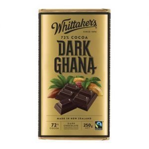 Whittakers Chocolate Block 72% Cocoa Dark Ghana