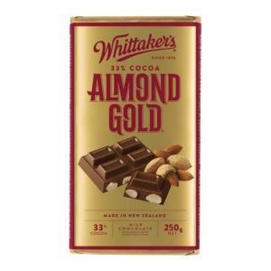 Whittakers Chocolate Block Almond Gold 33% Cocoa