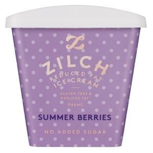 Zilch Ice Cream Summer Berries Reduced Fat