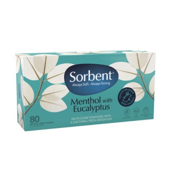 Sorbent Tissues – Menthol with Eucalyptus