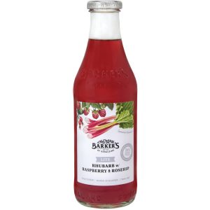 Barkers Fruit Syrup Lite Rhubarb & Rasp, Rosehip