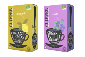 Clipper Tea – Wildberry / Lemon & Ginger