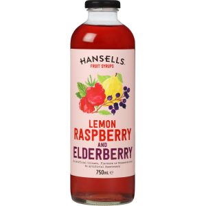 Hansells Cordial Lemon Raspberry & Elderberry