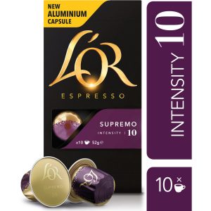 L’OR Espresso Coffee Capsules Supremo Intensity 10-10