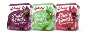 Anchor 4x 150gm pack Yoghurt – Dark Plum / Feijoa & Pear / Cherry & Vanilla