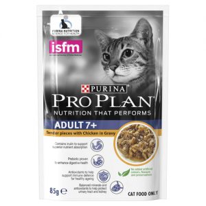 Pro Plan Senior 7 + Chicken in Gravy Wet Cat Food Pouches