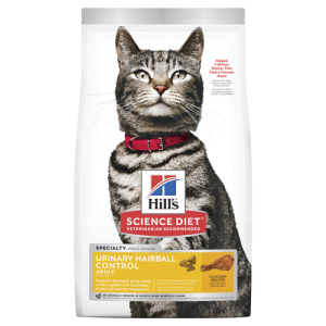 Hill’s Science Diet Adult Urinary Hairball Control Dry Cat Food