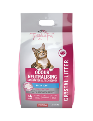 Trouble & Trix Cat Litter Anti-Bacterial Crystal