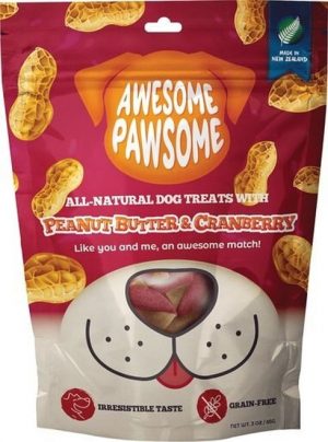 Awesome Pawsome Peanut Butter & Cranberry Dog Treats