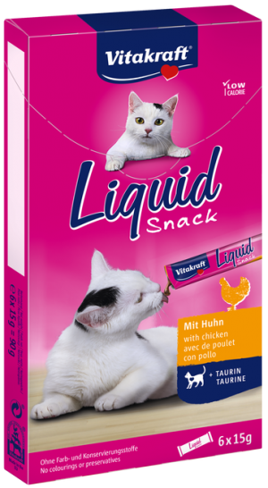 Vitakraft Liquid Snack Chicken + Taurine Cat Treat