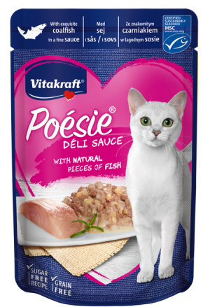 Vitakraft Poesie DeliSauce Coalfish Grain Free Wet Cat Food Pouches