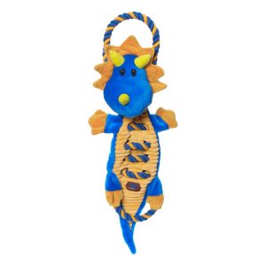 Charming Pets Ropes-A-Go-Go Dragon Blue Dog Toy