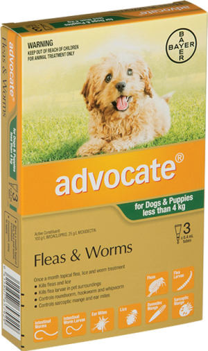 Advocate Flea Treatment For Dogs 0-4kg