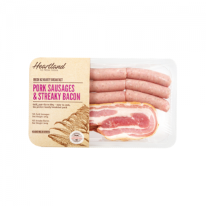 Heartland NZ Fresh Breakfast Pack - Streaky Bacon & Pork Sausages