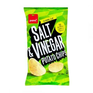 Pams Salt & Vinegar Chips Crinkle Cut 150g