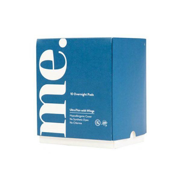 Me. 10 Overnight Pads UltraThin with Wingd