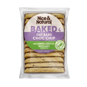 Nice & Natural Baked Oat Bars - Choc Chip Image