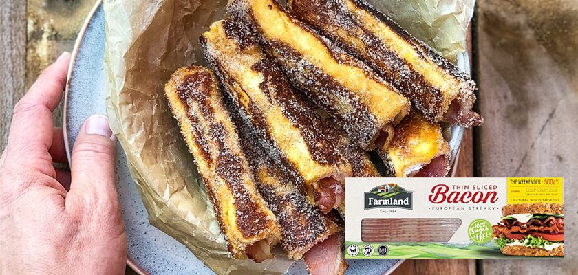 French Toast Bacon Rolls Recipe Image