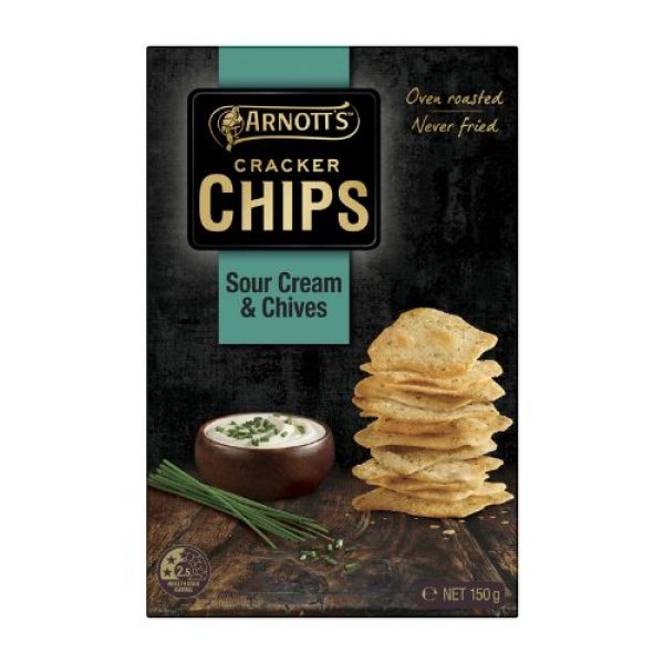 Arnott's Cracker Chips Sour Cream and Chives