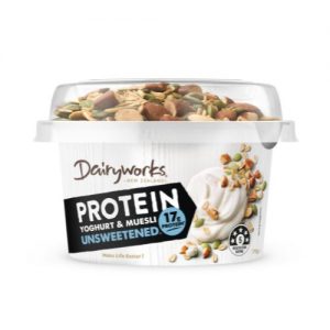 dairworks unsweetened yoghurt and muesli