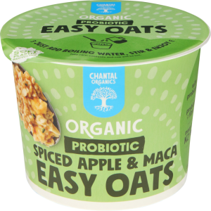 Chantal Organics Spiced Apple & Maca Probiotic Easy Oats