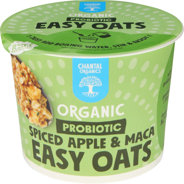 Chantal Organics Spiced Apple & Maca Probiotic Easy Oats