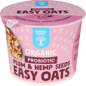 Chantal Organics Plum & Hemp Seeds Probiotic Easy Oats