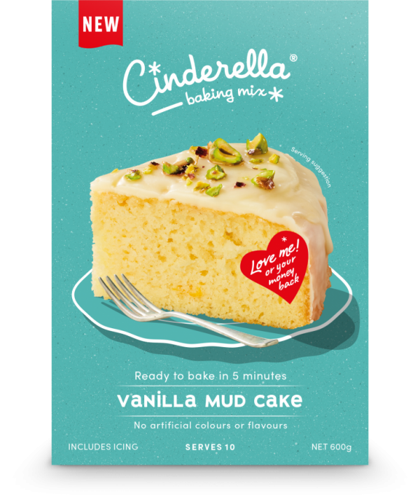 Cinderella Vanilla Mud Cake 600g