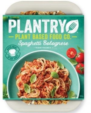 Plantry Frozen Plant Based Meal Spaghetti Bolognese