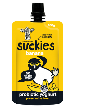 The Collective Suckies Yoghurt Pouch Banana