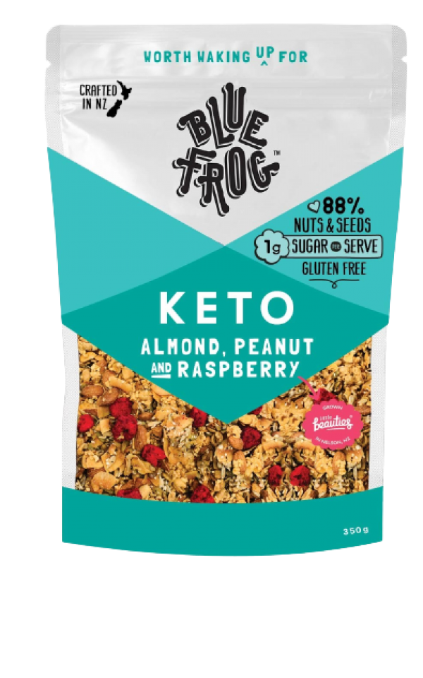 Blue Frog Keto Almond, Peanut and Raspberry