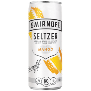 Smirnoff Vodka Seltzer with Mango RTD 250ml