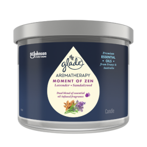 Glade Aromatherapy Candle – Lavender & Sandalwood