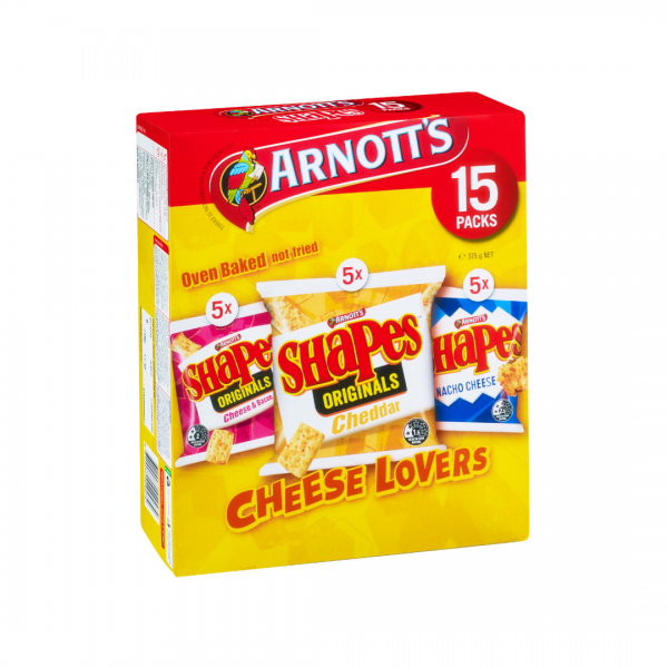 Arnott's Shapes Multipacks - Cheese Lovers Reviews - Black Box