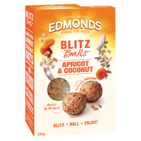 Edmonds Blitz Balls – Apricot & Coconut