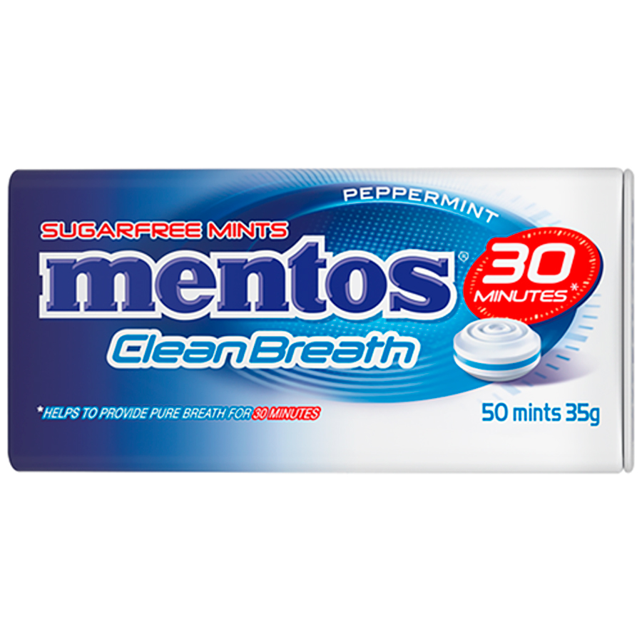 Mentos Clean Breath Mints Peppermint Reviews Black Box