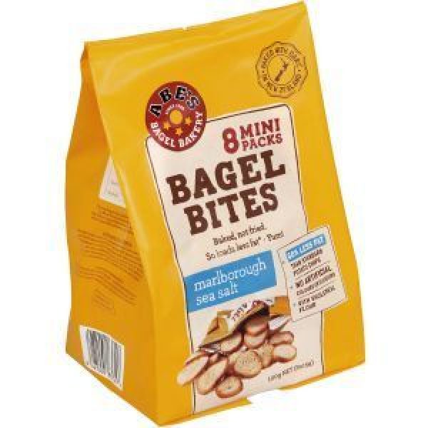 Abes Bagel Bites Bagel Crisps Sea Salt Multipack 120g