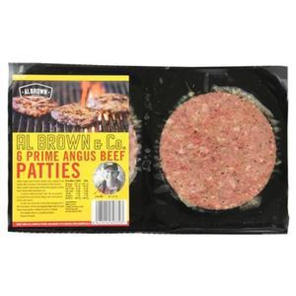 Al Brown & Co Burger Patties Angus 100g